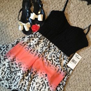 Trixxi juniors crochet top maxi summer dress